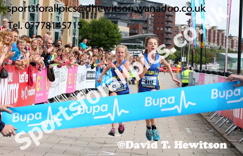 Girls BUPA Junior Great North. Photo: David T. Hewitson/Sports for All Pics